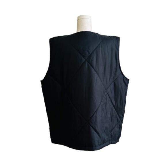 Socialite Vest Coat Black Quilted Front Zip Lightweight Boxy Puffer Plus 2X NEW - Picture 6 of 13